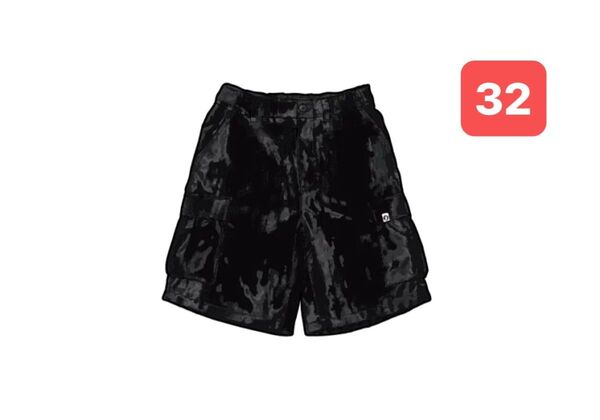 Supreme x GOODENOUGH Crushed Rayon Cargo Short "Black"