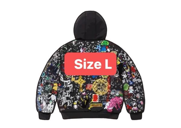 Supreme AOI Embroidered Hooded Work Jacket "Black"