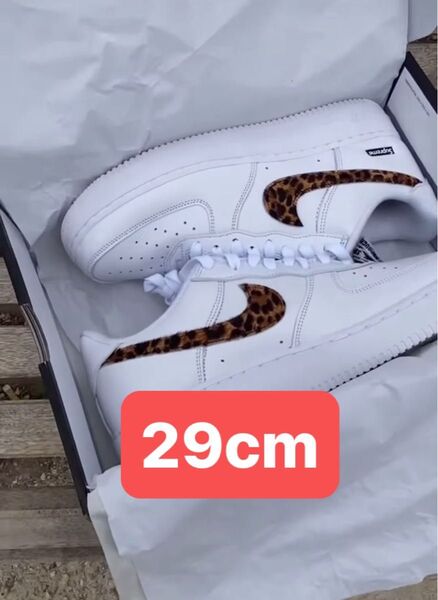 GOODENOUGH × Supreme × Nike Air Force 1 Low "White/Leopard"