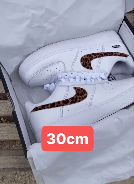 GOODENOUGH × Supreme × Nike Air Force 1 Low "White/Leopard"