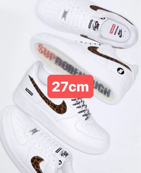 GOODENOUGH × Supreme × Nike Air Force 1 Low "White/Leopard"