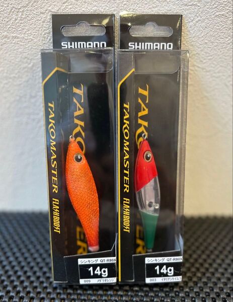 シマノ タコマスタースッテM フラッシュブースト 2個セット メダツオレンジ イタリアンケイムラ