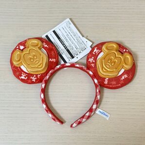 新品タグ付き ディズニー ミッキーワッフル カチューシャ