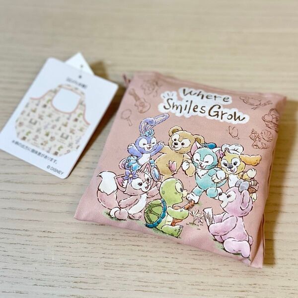 新品タグ付き 東京ディズニーシー限定 ダッフィーフレンズ エコバッグ Where Smiles Grow