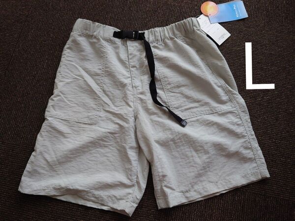 新品 L 夏でも快適涼しいパンツ 撥水 ハーフパンツ ショートパンツ