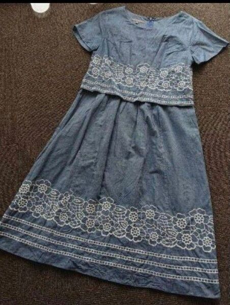 ローラアシュレイ ドッキングワンピース LAURA ASHLEY