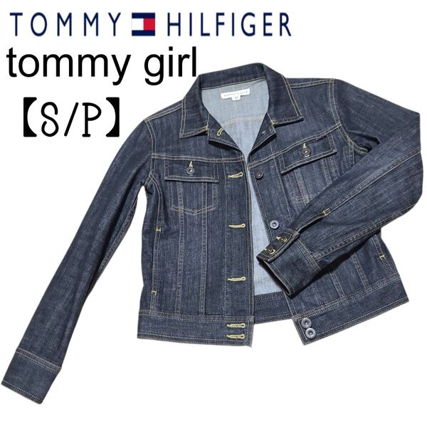 美品【S/P】トミーガール tommy girl トミーヒルフィガー TOMMY HILFIGER デニムジャケット Gジャン