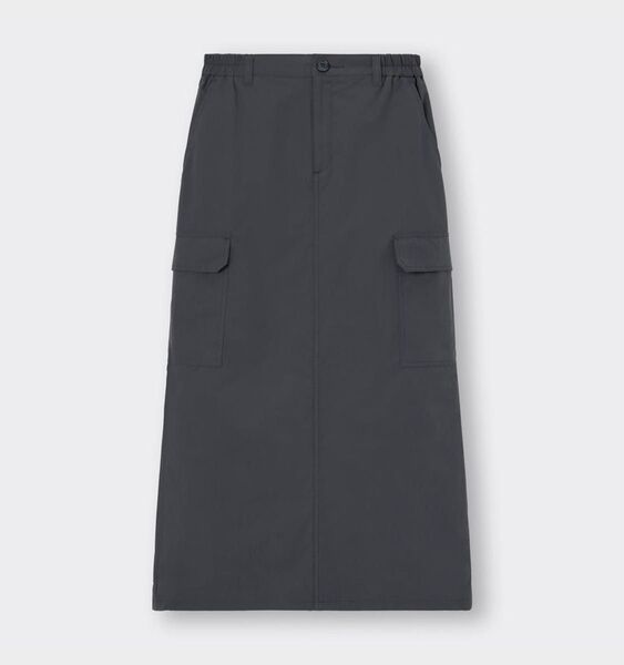 GU カーゴロングスカート ダークグレー M