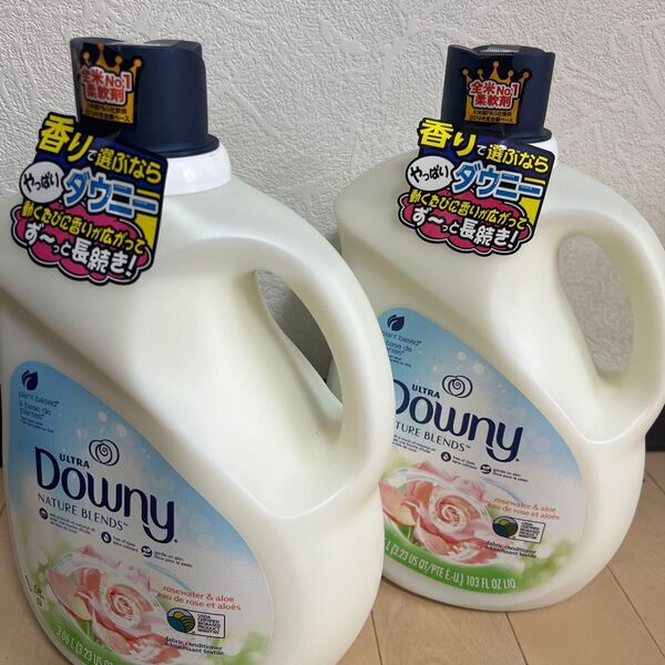 ウルトラダウニー ネイチャーブレンド ローズウォーター&アロエ 柔軟剤 本体 3060ml×2本