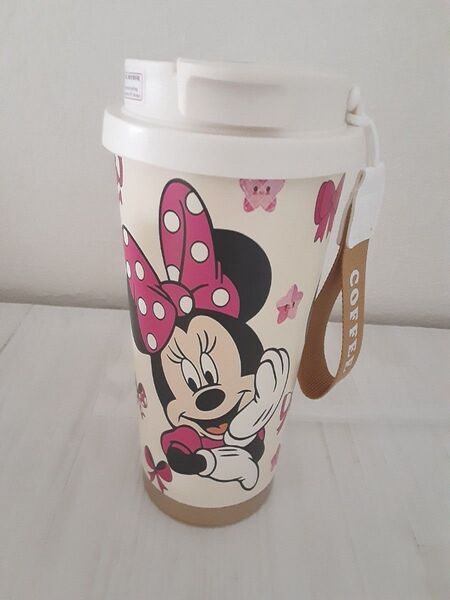 未使用 ミニーちゃんステンレスタンブラー530ml ストロー2way