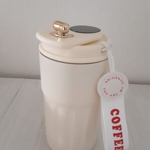 未使用 ステンレス460ml 直飲み 保温 保冷 温度表示付 マグボトル タンブラー ステンレス 真空断熱 漏れ防止 水筒