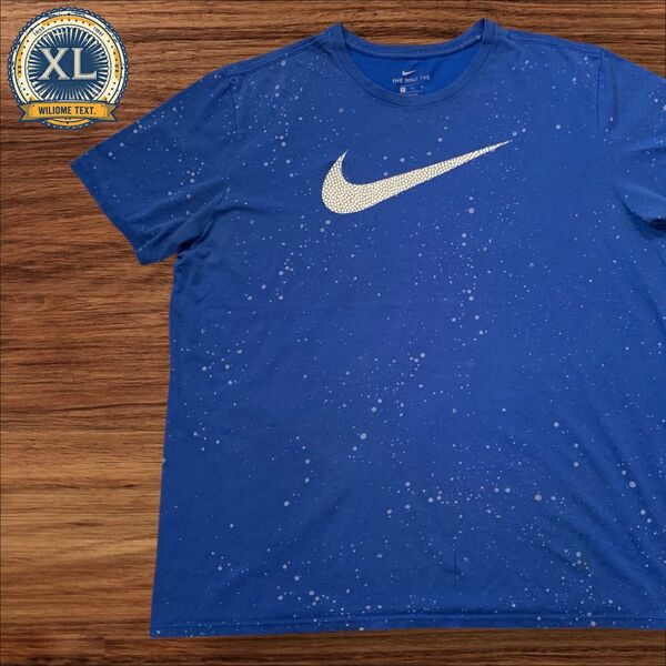 【US古着】ナイキ Nike ブルー XL スポーツ Tシャツ 半袖 プリント メンズ レディース