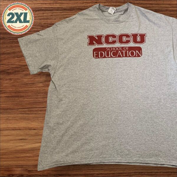 【セール!! US古着】グレー 2XL NCCU コンドル Tシャツ 半袖 プリント メンズ レディース