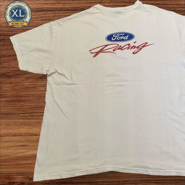 【US古着】 ヘインズ 90'〜00'年代 ホワイト XL フォード ford Tシャツ 半袖 プリント メンズ レディース