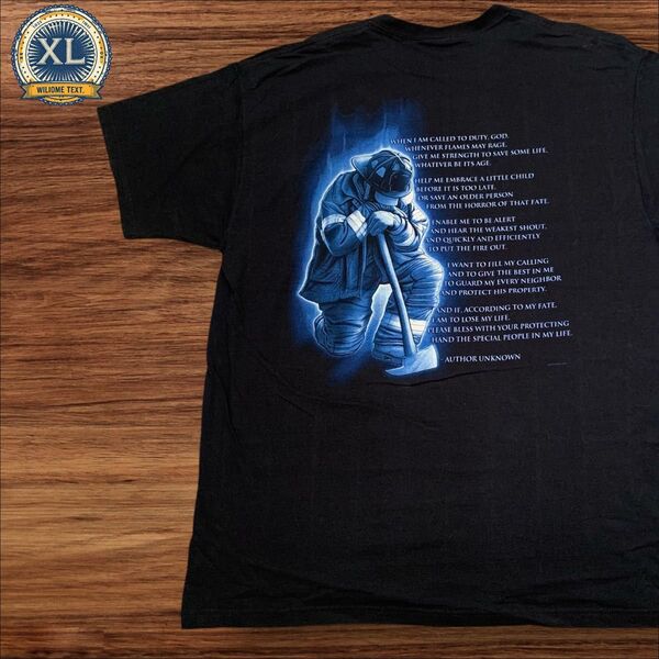 【US古着】フルーツオブザルーム ブラック XL レスキュー Tシャツ 半袖 バックプリント メンズ レディース
