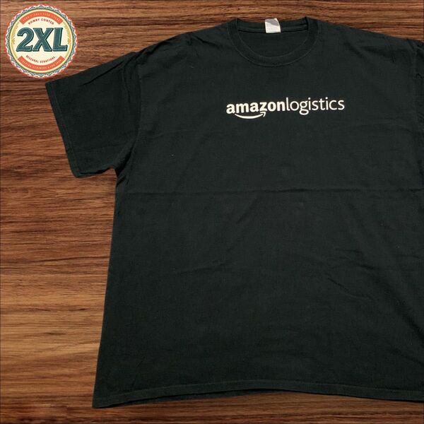 【US古着】ブラック 2XL アマゾン Amazon 企業物 カンパニー Tシャツ 半袖 プリント メンズ レディース