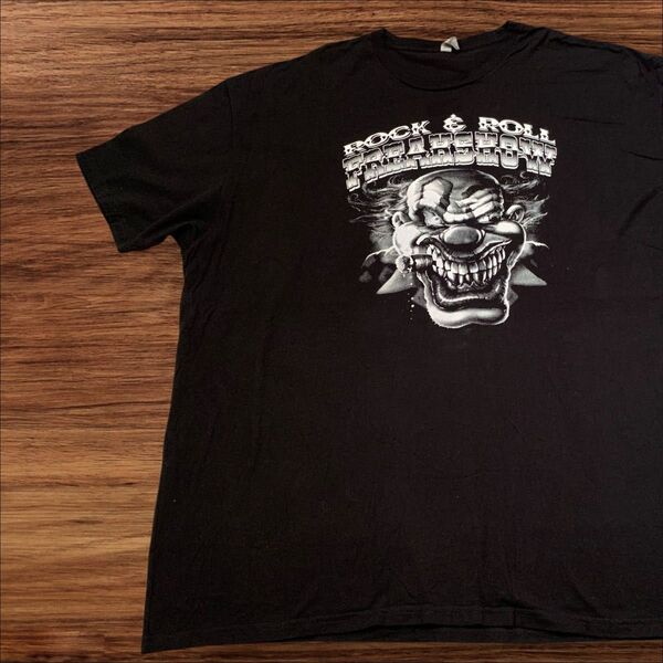 【US古着】ブラック 4XL ピエロ Tシャツ 半袖 プリント メンズ レディース