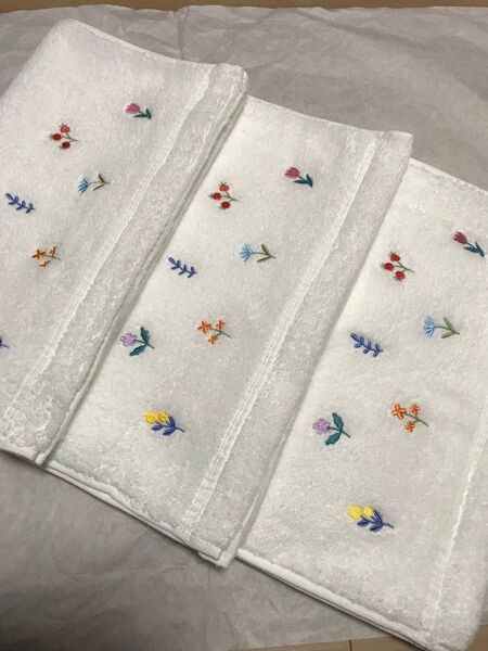 ウチノ ボンボンフルール フェイスタオルセット