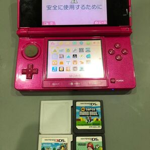 【ジャンク扱い】 Nintendo 3DS ピンクとゲームソフトまとめ