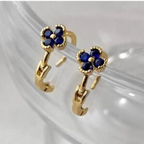 クローバーピアス フープピアス ミニ 小さめ 極小 軟骨 トラガス No42