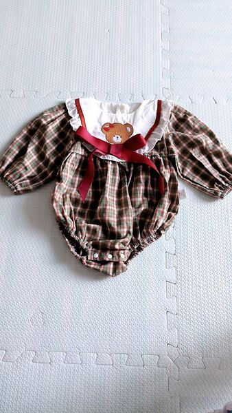 新品未使用 ベビー服ボディスーツ長袖 春秋服女の子カバーオール ロンパース