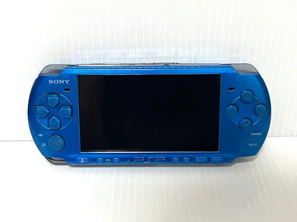SONY PlayStation Portable PSP PSP-3000 ブルー ジャンク バッテリー欠品 ジャンク