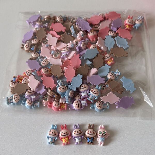 ラブブデコパまとめ売り5種20セット100ピースlabubu