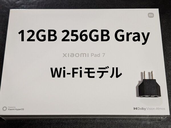 新品 Xiaomi Pad 7 12GB 256GB Gray Wi-Fiモデル