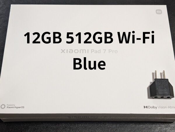 おまけ付 新品 Xiaomi Pad 7 Pro 12GB 512GB Blue Wi-Fiモデル