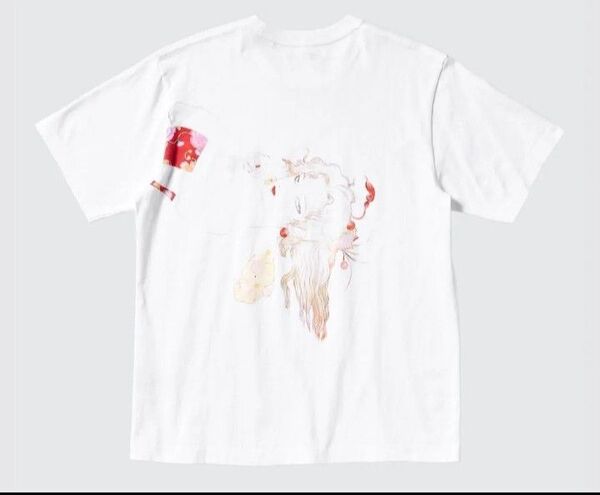 新品 サイズМ ユニクロ×ファイナルファンタジー 半袖Tシャツ ホワイト ティナ