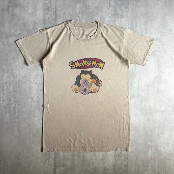 【00s SOFFE】Tシャツ アニメT パロディーT ポケモン カビゴン usa製 古着