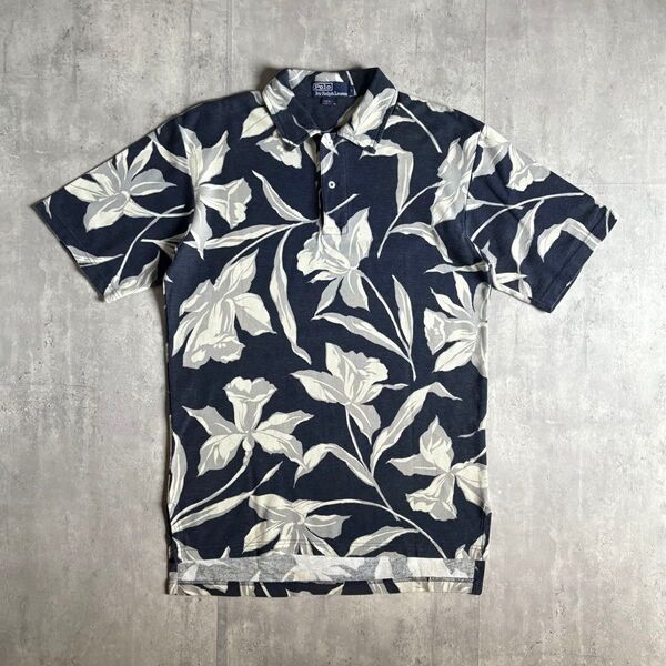 【90s Polo by Ralph Lauren】希少 アロハシャツ ポロシャツ usa製 古着