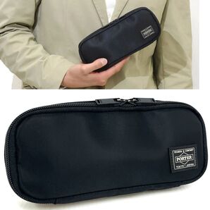 PORTER ポーター TIME タイム POUCH ポーチ BLACK ブラック BAG バッグ 吉田カバン