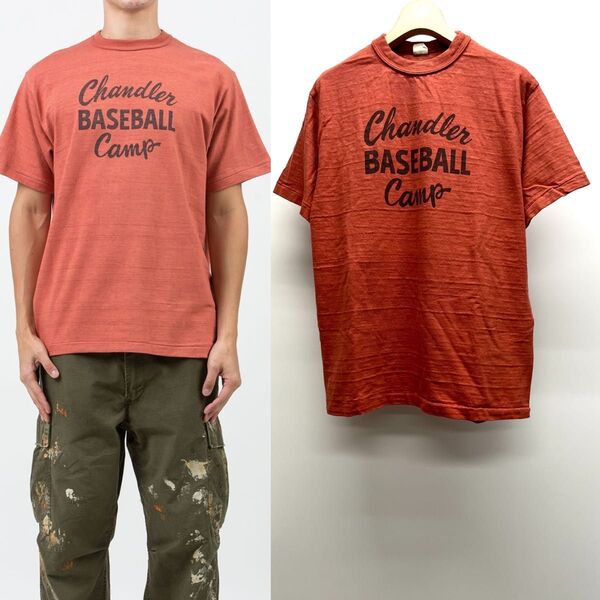 WAREHOUSE ウエアハウス Lot 4601 CHANDLER TEE L サーモン Tシャツ ロゴ