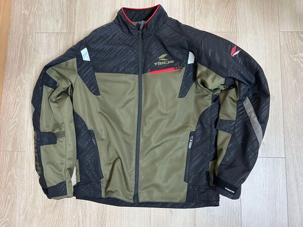 【美品、Lサイズ、2024年購入、夏用ジャケット】rsタイチ トルクメッシュジャケット カーキ Lサイズ