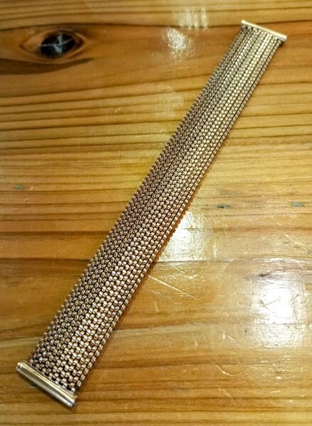 腕時計 時計バンド 金色 幅18mm 中古品