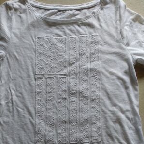 TOMMY HILFIGER Tシャツ 刺繍 ホワイト