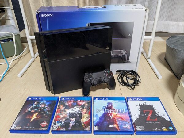 PS4 プレイステーション4 本体 +ソフト4本