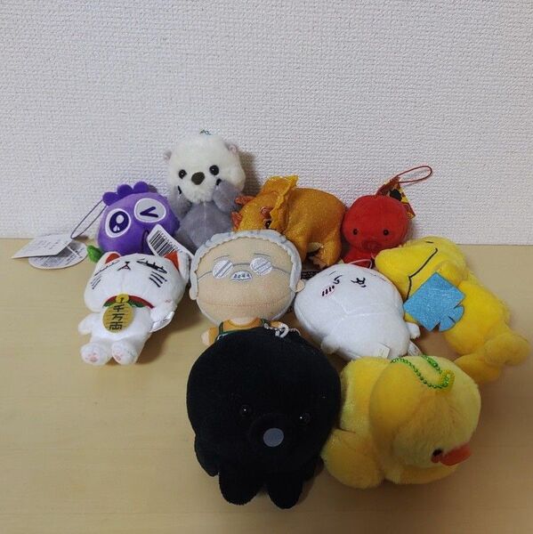 ぬいぐるみ キーホルダー ちいかわ サカモトデイズ ダンダダン スヌーピー ウッドストック他 10点セット バラ売り可 ストラップ