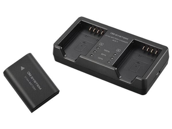 OLYMPUS リチウムイオン充電池 充電器セット SBCX-1◆OM SYSTEM◆新品未使用