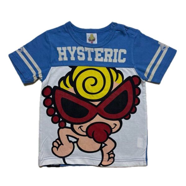 ヒスミニ Tシャツ (90㌢) 青 ブルー☆美品