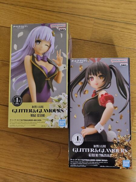 デート・ア・ ライブ GLITTER & GLAMOURS フィギュア「時崎狂三・誘宵美九」2種セット(未開封品)