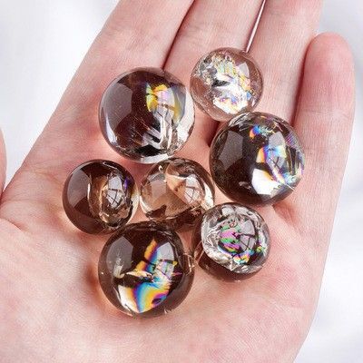 虹 3個セット 数量限定 レインボー水晶 アイリスクォーツ 天然石 幸福 パワーストーン