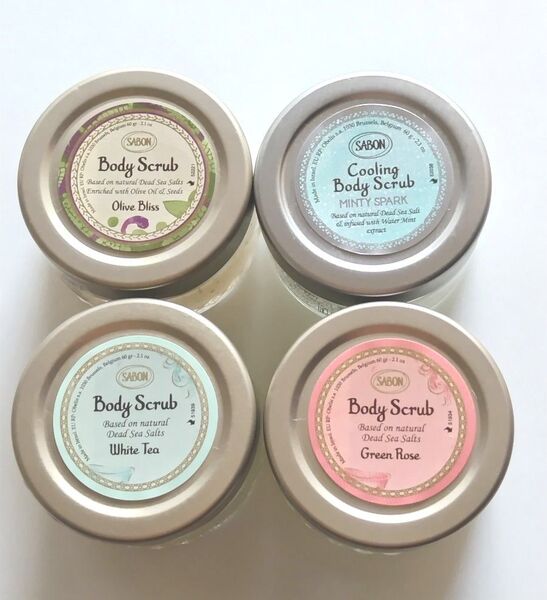 SABON ボディスクラブ 60g×4種類セット