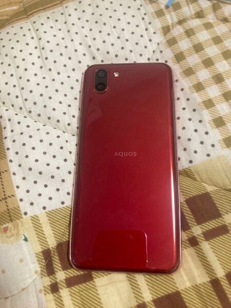 AQUOS 706SH レッド 初期化済み SIMロックなし