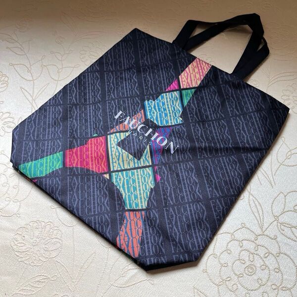 未使用 FAUCHON フォション 高島屋 オリジナル トートバッグ エコバッグ 非売品 エッフェル塔 ロゴ プリント
