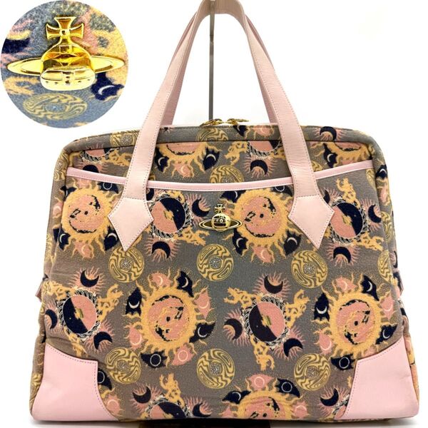 ★激レア★ Vivienne Westwood ヴィヴィアン ウエストウッド 初期 90s ギャラクシー トートバッグ オーブ金具