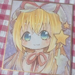 同人 手描き イラスト 小色紙 東方 八雲紫
