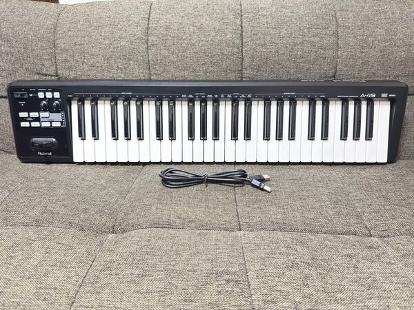 【極美品】ローランド Roland MIDIキーボード A-49 ブラック
