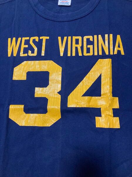 新品タグ付 Champion チャンピオン Tシャツ WEST VERGINIA 34